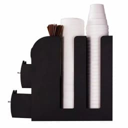Mind Reader 2-Piece Coffee Condiment Organizer Set with 50-Pod Capacity Storage Drawer, Black thumbnail 4