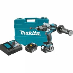 Makita 18V LXT Brushless 1/2 in. Cordless Hammer Drill Combo Kit with (2) 4.0Ah Batteries, Charger & Case thumbnail 1