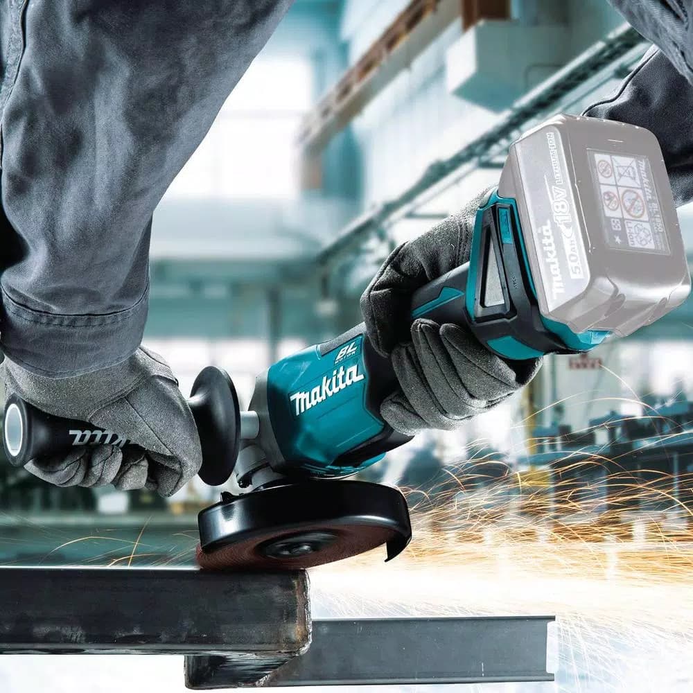 Makita 18V LXT Brushless Cordless 4-1/2"/5" Angle Grinder with Electric Brake (Tool Only)