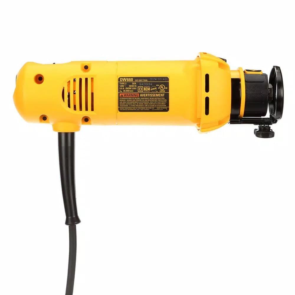 DEWALT 5 Amp Corded Rotary Cut-Out Tool with 1/4 in. Keyless Chuck