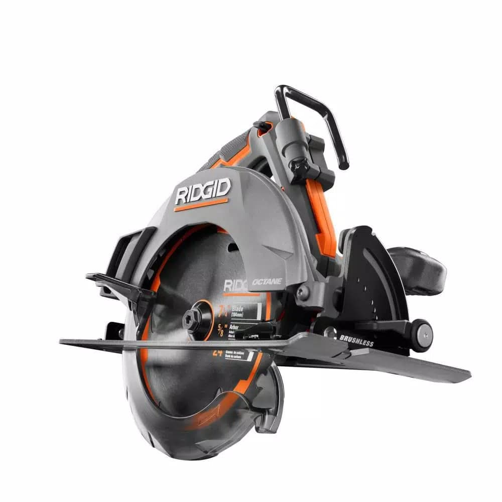 RIDGID 18V OCTANE Brushless 7-1/4 in. Cordless Circular Saw, Tool Only