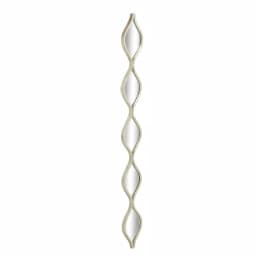 LITTON LANE Large Irregular Wavy Contemporary Metal Wall Mirror - Silver Polished Finish (59 in. H x 7 in. W) thumbnail 5