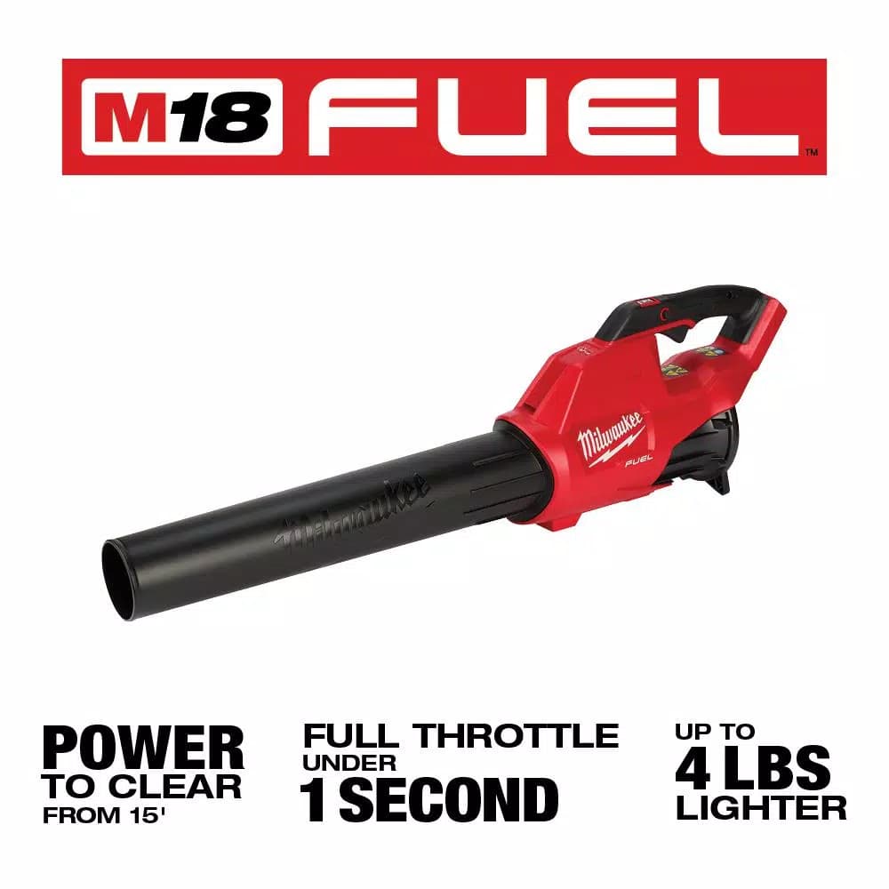 Milwaukee M18 FUEL 18V Cordless Brushless Handheld Blower, 450 CFM, 120 MPH (Tool Only)