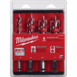 Milwaukee 4-Piece 6-1/2 in. Spur Auger Bit Set with Hex Shank thumbnail 3