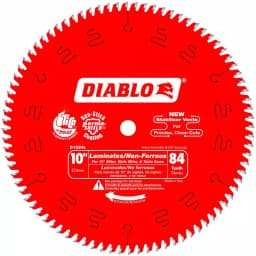 Diablo 10 in. x 84-Tooth Non-Ferrous Metal & Laminate Carbide Circular Saw Blade thumbnail 1