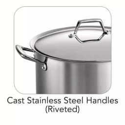 Tramontina Gourmet Prima 16 Qt. Stainless Steel Stock Pot with Lid thumbnail 3