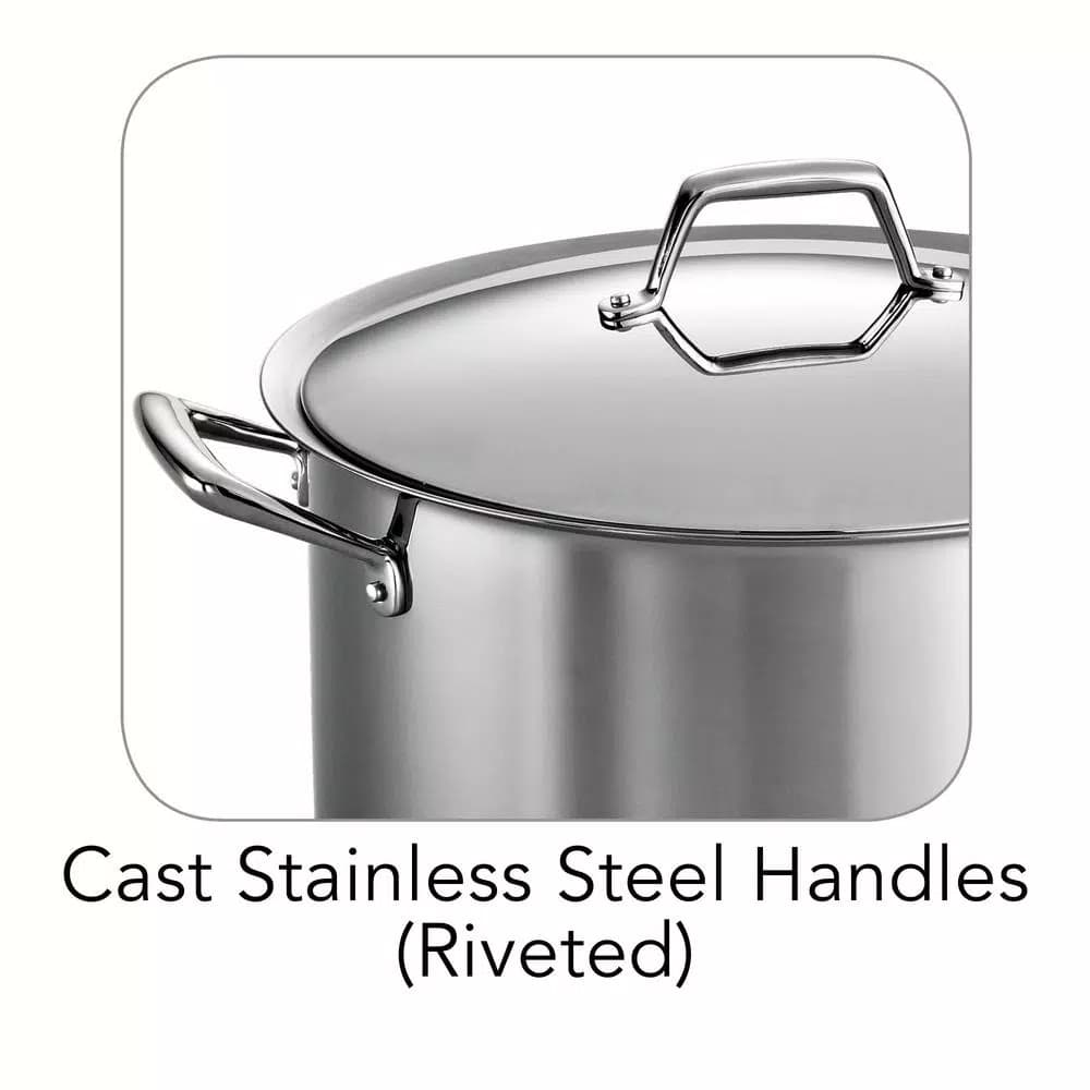 Tramontina Gourmet Prima 16 Qt. Stainless Steel Stock Pot with Lid