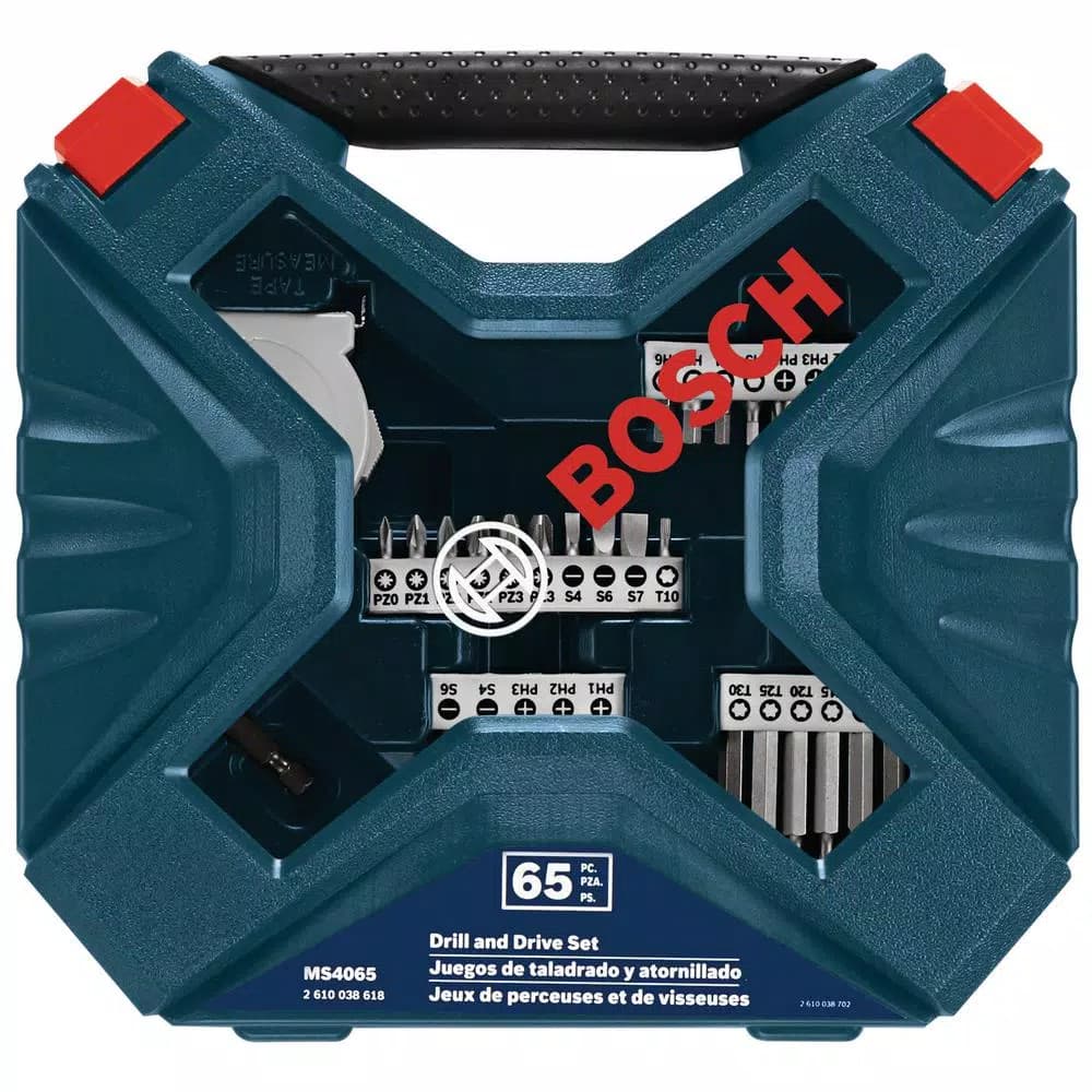 Bosch 65-Piece Drilling and Driving Bit Set with Hex Shank Bits and Sockets