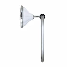 MODONA FLORA Towel Ring - White Porcelain and Polished Chrome Hand Towel Holder thumbnail 3