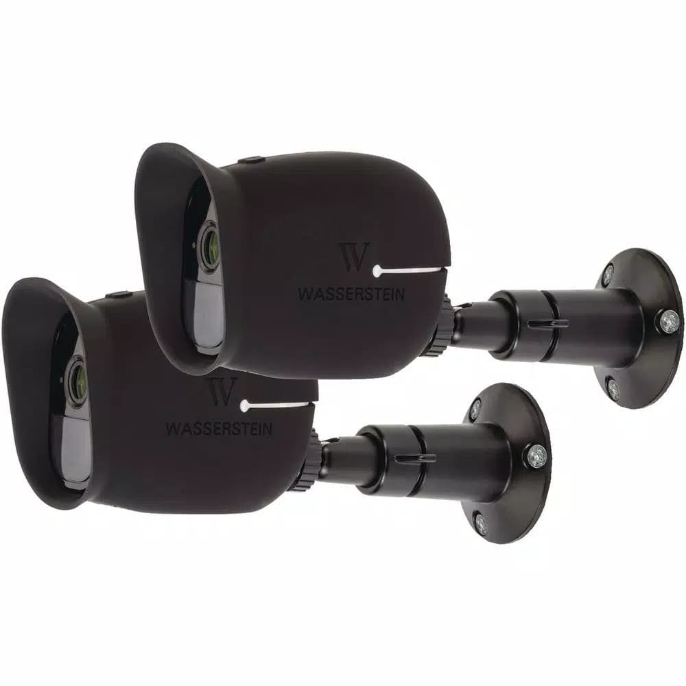 Wasserstein Black Security Wall Mounts for Arlo and Arlo Pro (6-Pack)