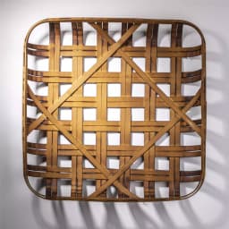 Glitzhome 24 in. Woven Tobacco Wicker Basket Wall Decor - Brown Bamboo thumbnail 8