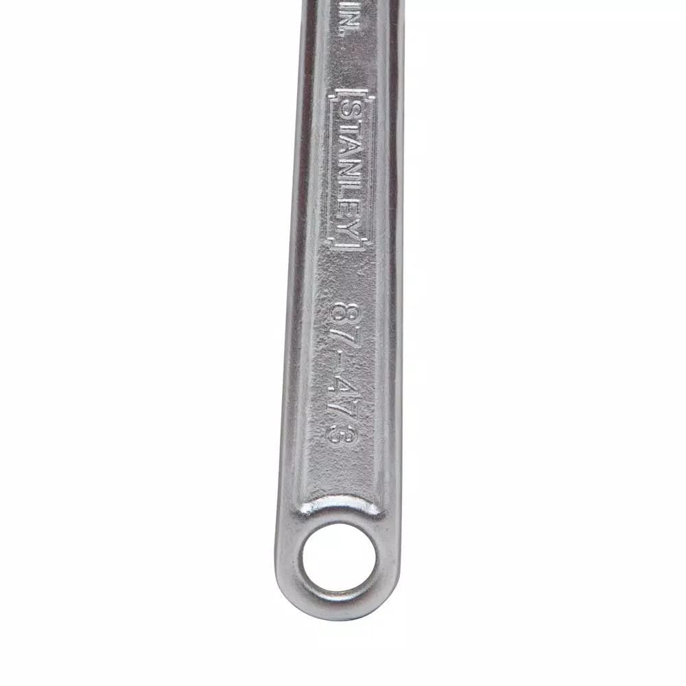 Stanley 12 in. Adjustable Wrench with Chrome Vanadium Steel Construction