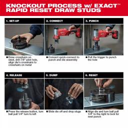 Milwaukee M18 FORCE LOGIC 6 Ton Cordless Knockout Tool Kit with 2.0 Ah Battery and Die Set thumbnail 5