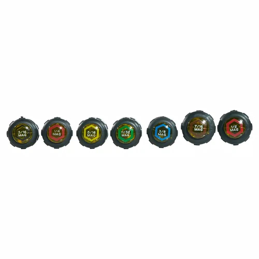 Klein Tools 7-Piece Magnetic Nut Driver Set with 3 in. Hollow Shafts and Cushion Grip Handles