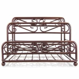 Home Basics Bronze Coated Steel Condiment Server Caddy with Spiral Design, 3 Compartments thumbnail 1