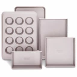 KitchenAid Classic 5-Piece Nonstick Anodized Steel Bakeware Set - Silver Stardust thumbnail 1