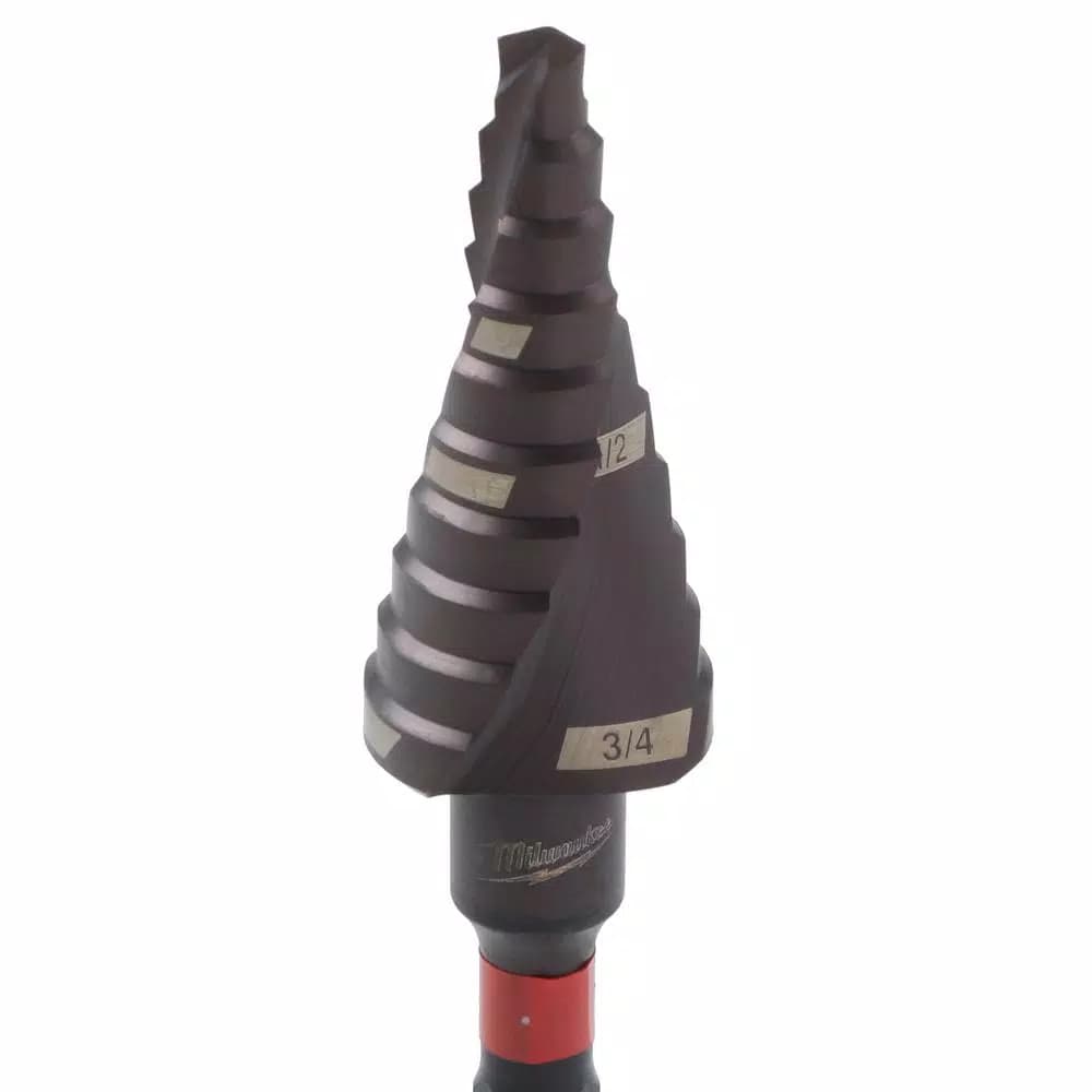 Milwaukee SHOCKWAVE Impact Duty #3 Titanium Step Bit, 3/16 in. - 3/4 in.