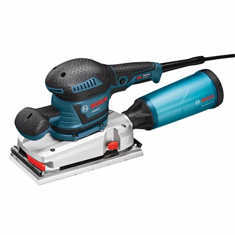 Bosch OS50VC 3.4 Amp Corded Electric Finishing Orbital Sander Kit with Vibration Control