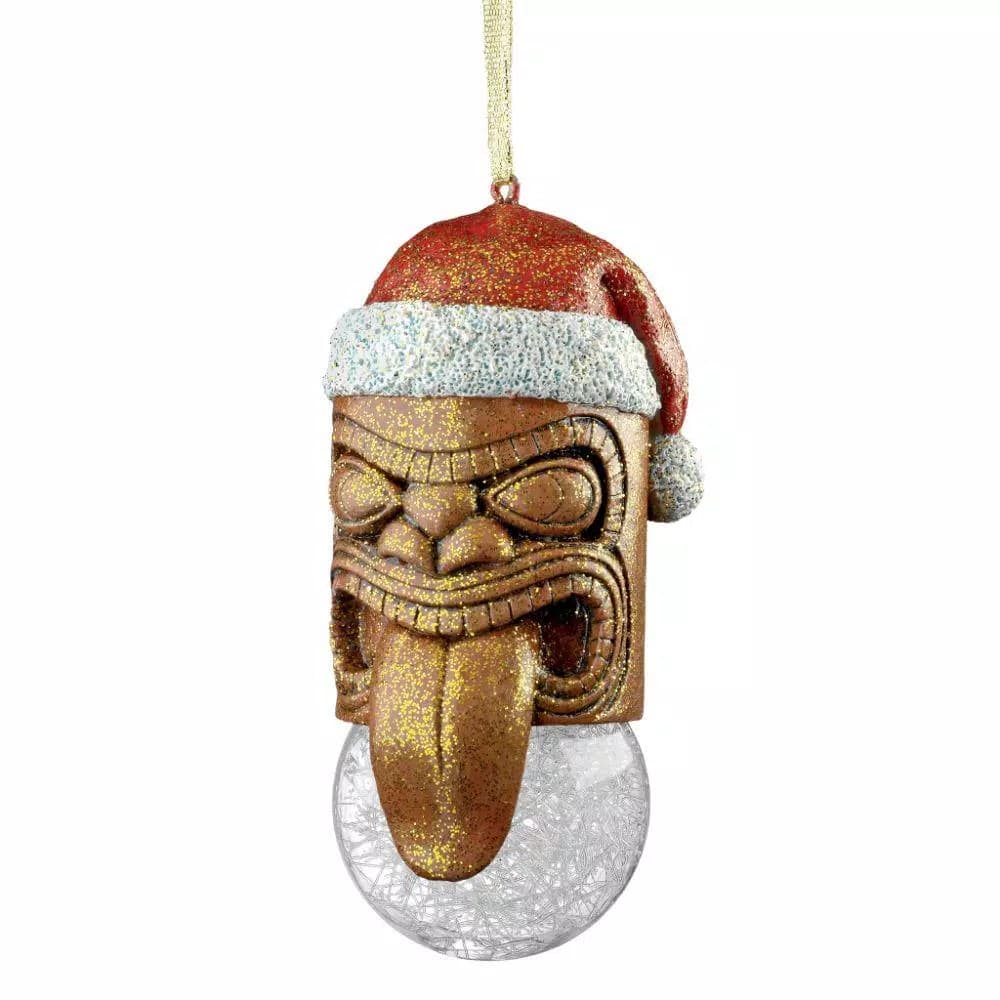 Design Toscano Lono Tiki South Seas Holiday Ornament, 4.5 in.