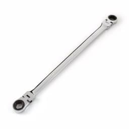 TEKTON 13 mm x 15 mm Extra Long Flex-Head Ratcheting Box End Wrench thumbnail 1