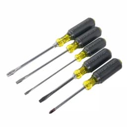 Klein Tools 5-Piece Cushion-Grip Screwdriver Set, Tempered Steel thumbnail 4