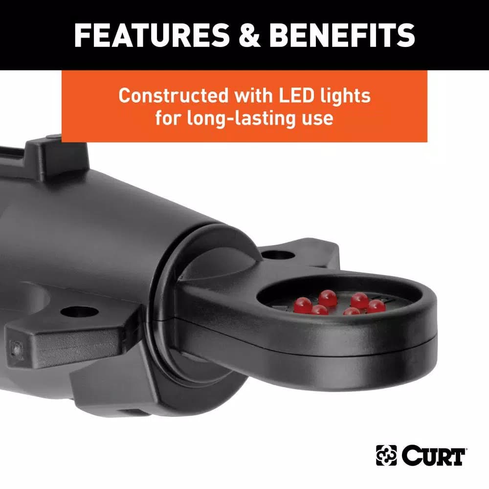 CURT 7-Way RV Blade Connector Tester for Trailer Wiring