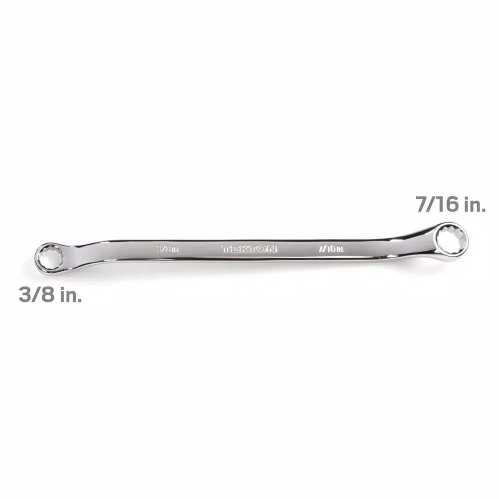 TEKTON 3/8 in. x 7/16 in. 45° Offset Double Box End Wrench
