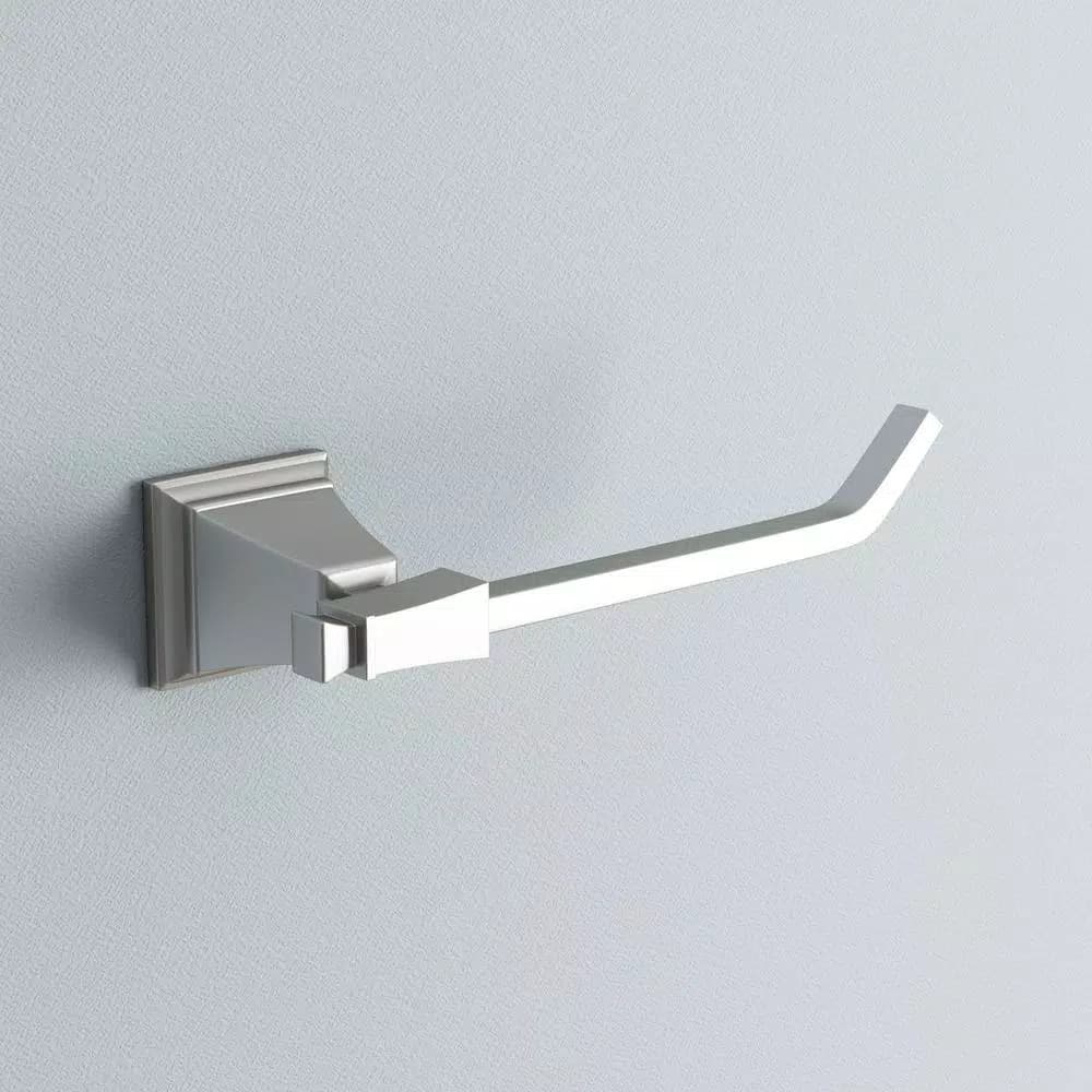 Glacier Bay Exhibit Single Post Toilet Paper Holder, Brushed Nickel