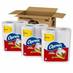 Charmin Ultra Strong Super Mega Roll Toilet Paper, 2-Ply, 18 Rolls thumbnail 1