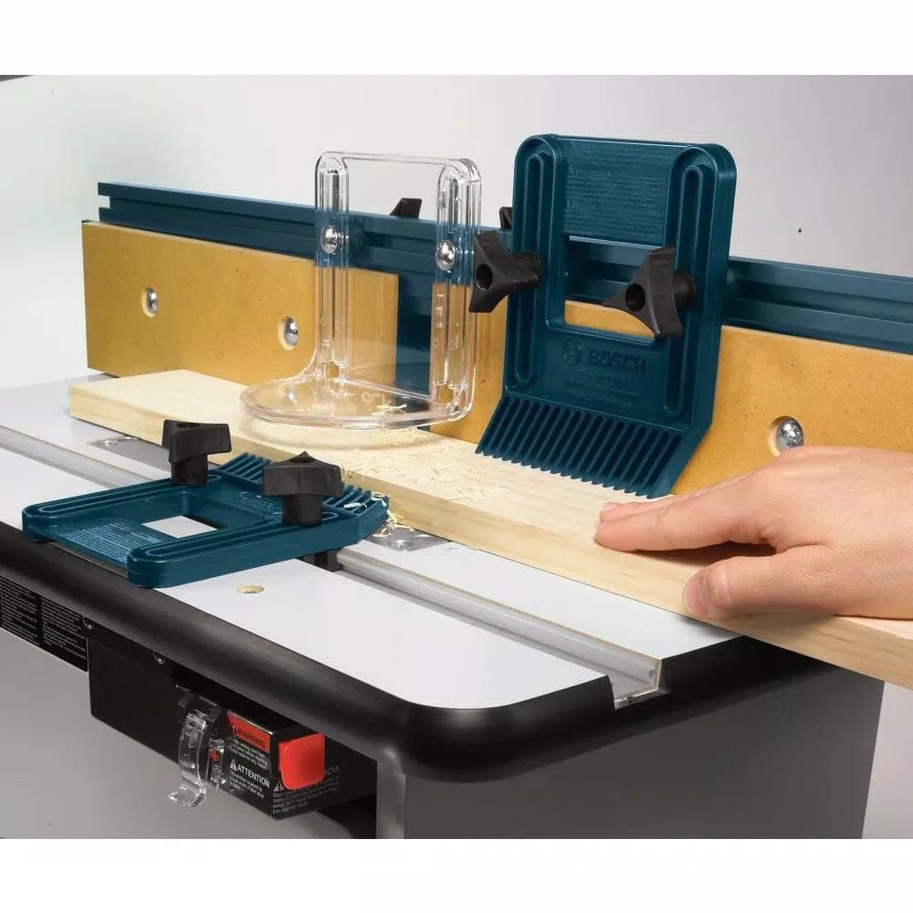 Bosch Laminated MDF Benchtop Router Table with Cabinet and Aluminum Fence