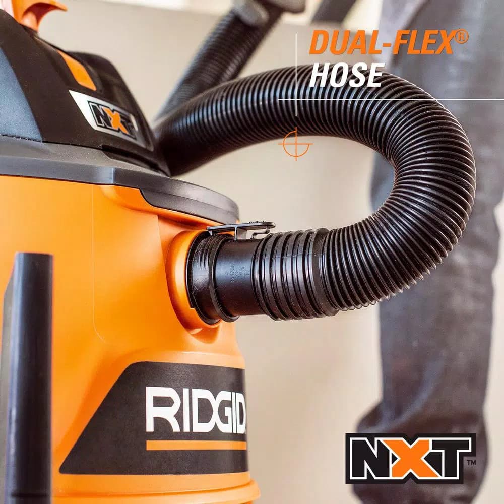 RIDGID 16 Gal. 6.5 Peak HP NXT Wet/Dry Shop Vacuum with Accessory Cart and Locking Tools