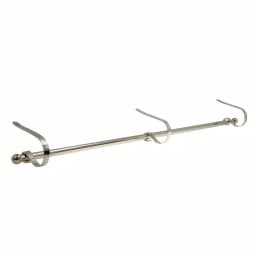 Haute Decor MantleClip Stocking Holder with Silver Rod, Adjustable Mantel Stocking Hanger (4-Pack) thumbnail 1
