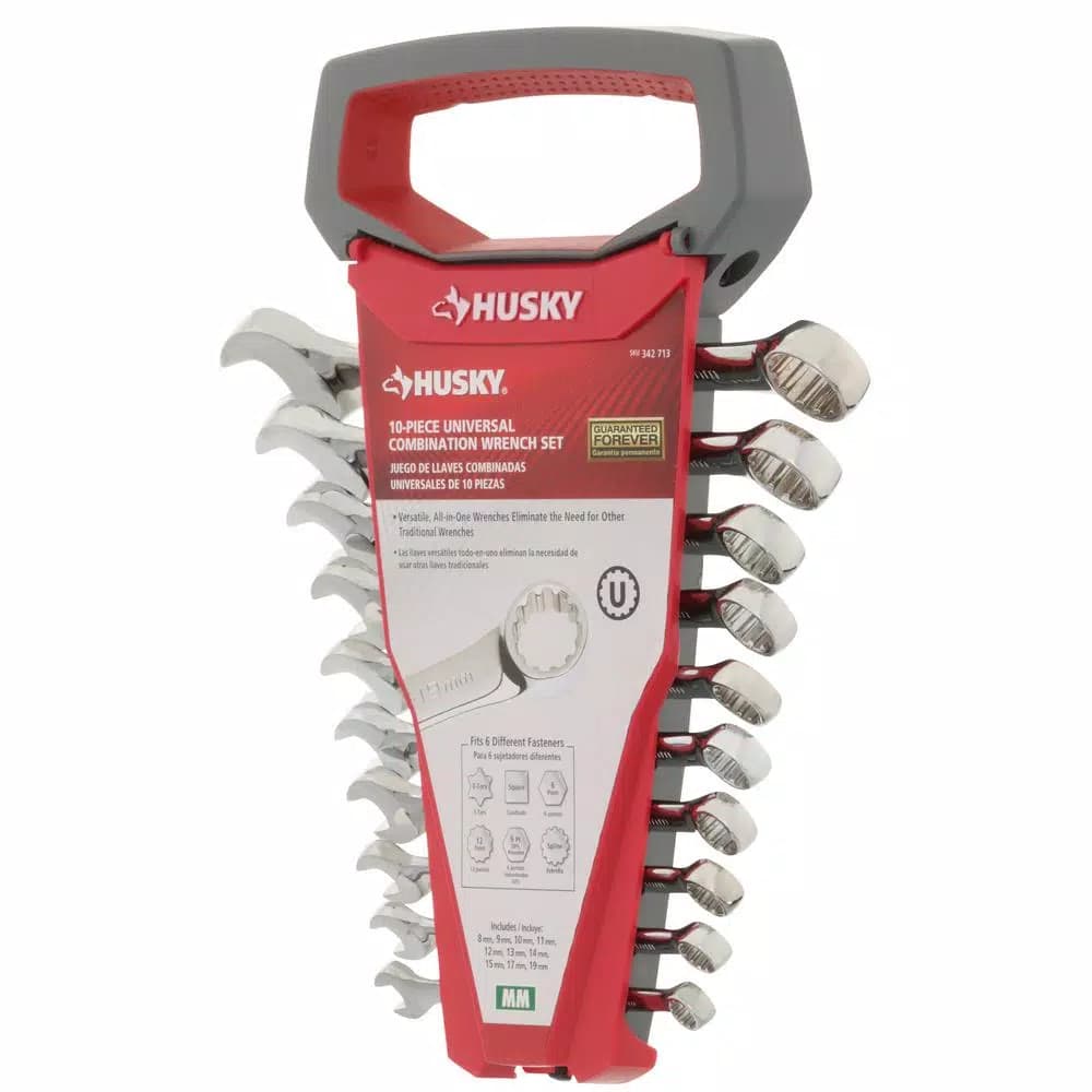 Husky 10-Piece Metric Universal Combination Wrench Set