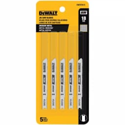 DEWALT 3 in. 18 TPI Bi-Metal Metal Cutting Jig Saw Blades, U-Shank (5-Pack) thumbnail 2