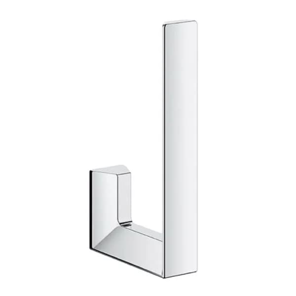 GROHE Selection Cube Wall-Mount Toilet Paper Holder with Reserve - StarLight Chrome