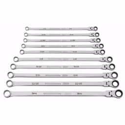 GearWrench 120XP Universal Spline XL Flex-Head SAE Ratcheting Wrench Set, 10-Piece thumbnail 1