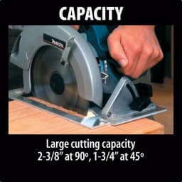 Makita 7-1/4 in. 15 Amp Corded Circular Saw with 24T Carbide Blade and LED Lights thumbnail 13