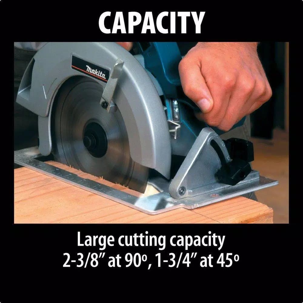Makita 7-1/4 in. 15 Amp Corded Circular Saw with 24T Carbide Blade and LED Lights