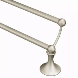 Moen Lounge 24 in. Double Towel Bar, Brushed Nickel thumbnail 1