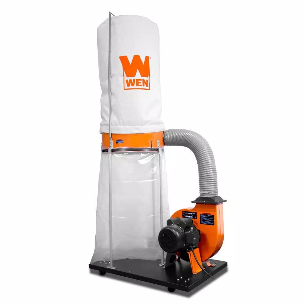 WEN 1500 CFM 16 Amp 5-Micron Woodworking Dust Collector with 50 Gal. Bag and Mobile Base