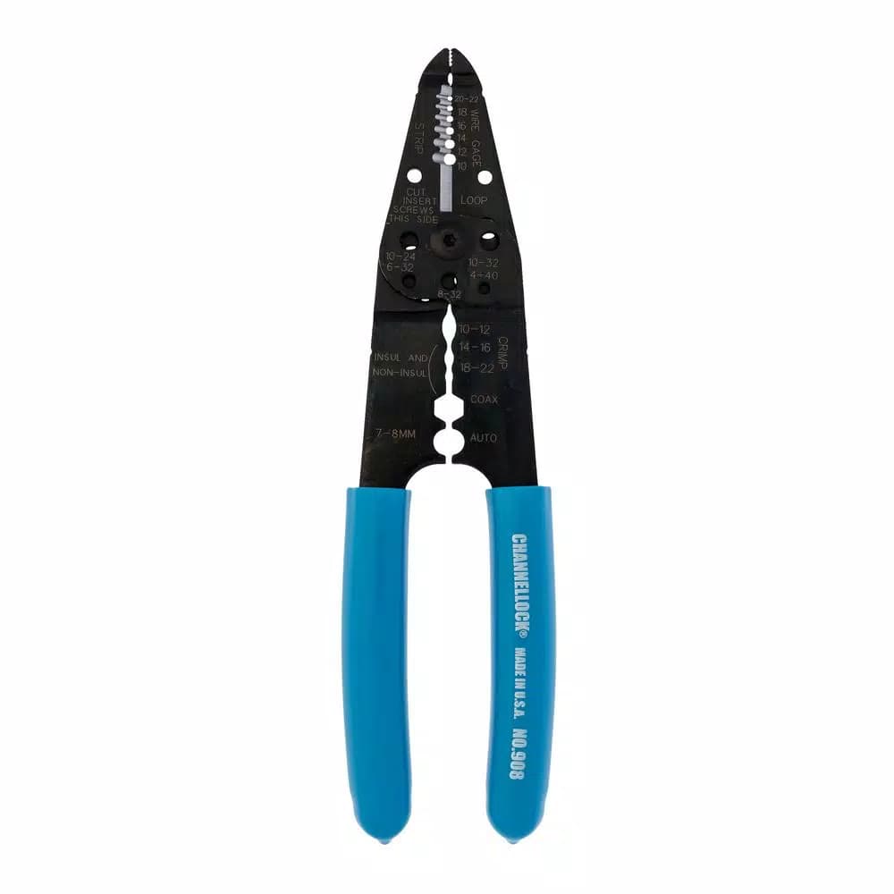 CHANNELLOCK 8-1/4 in. Wire Strippers and Crimping Tool