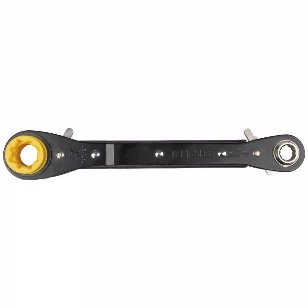 Klein Tools Heavy-Duty 6-in-1 Ratcheting Lineman's Wrench