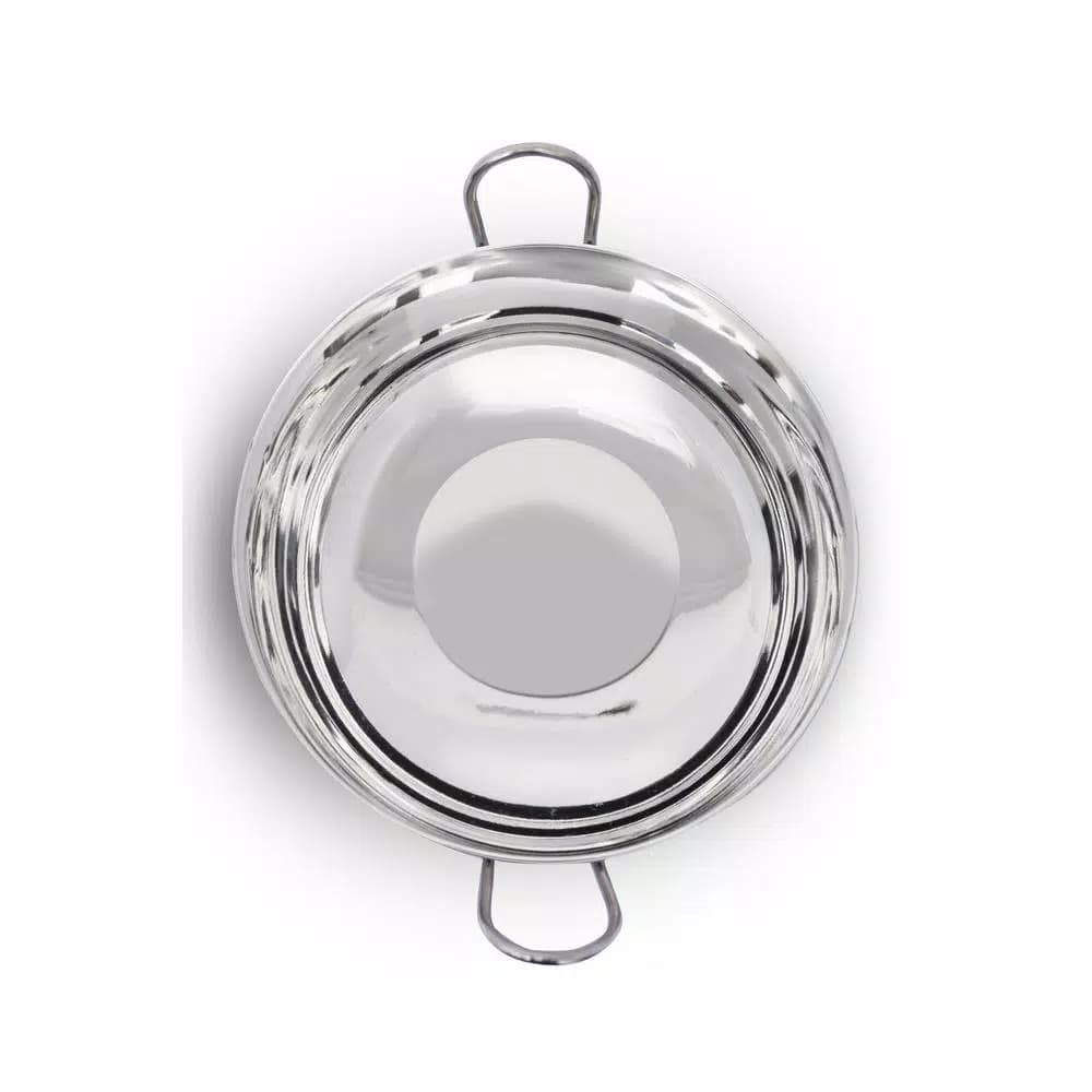 Unbranded 1.25 Qt. Stainless Steel Balti Pan, 7 in. Diameter