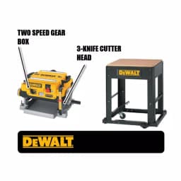 DEWALT 13 in. Corded Planer with Bonus Stand, 15 Amp, 20,000 RPM thumbnail 2