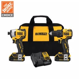 DEWALT ATOMIC 20V MAX Brushless Cordless 2-Tool Combo Kit with (2) 1.3Ah Batteries, Charger & Bag thumbnail 1