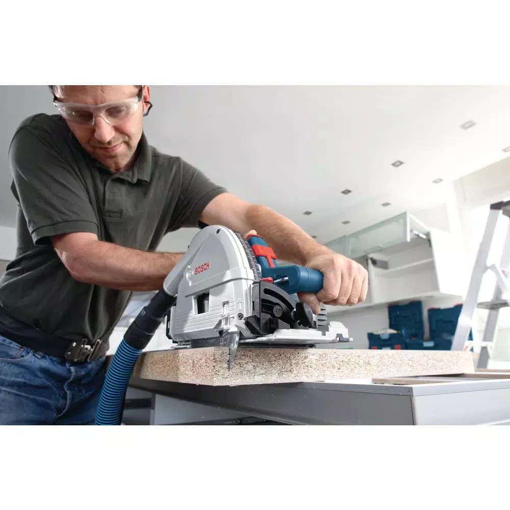 Bosch GKT13-225 6-1/2 in. 13 Amp Corded Plunge Track Saw with L-BOXX Case