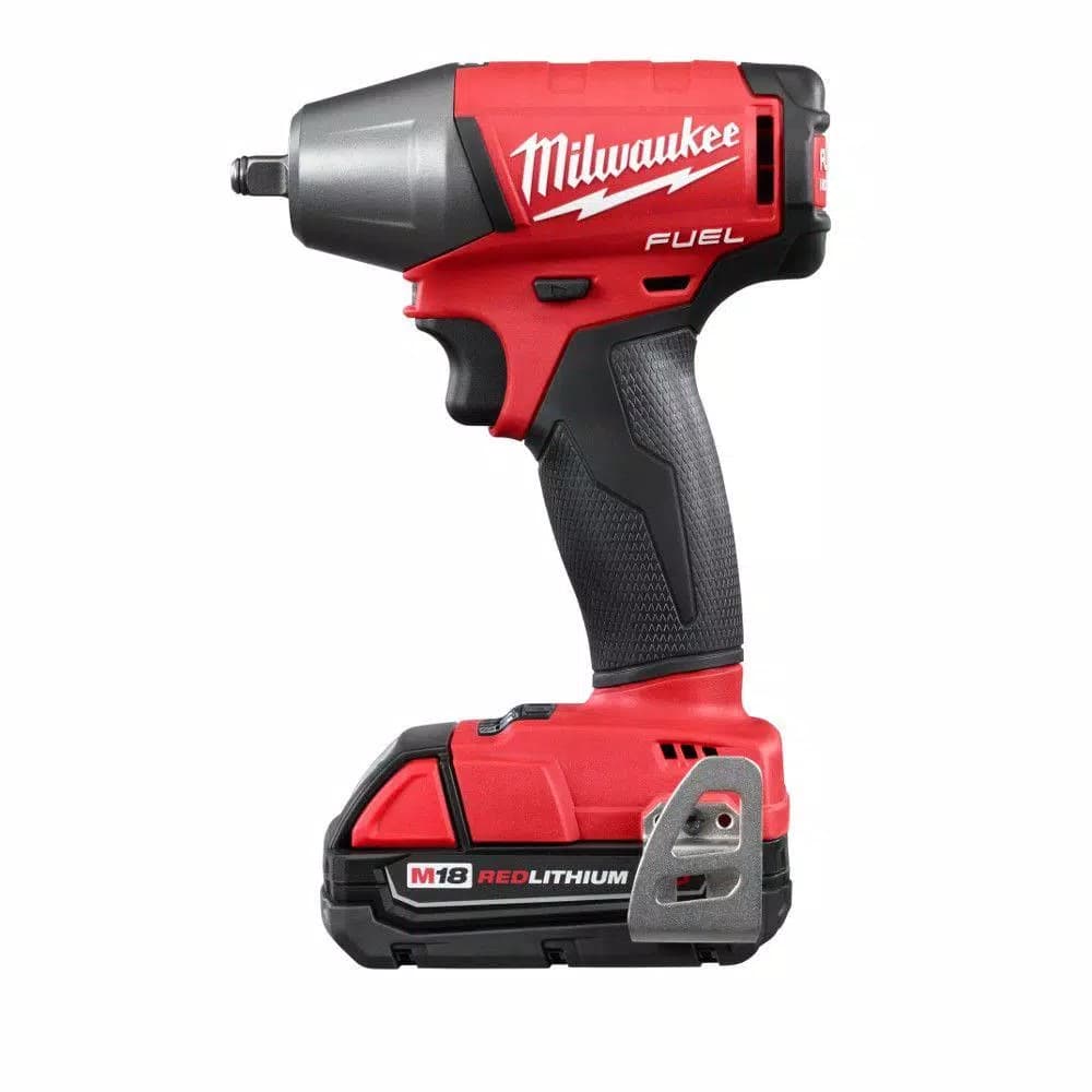 Milwaukee M18 FUEL 3/8 in. Compact Impact Wrench Kit w/ (2) 2.0 Ah Batteries & Charger
