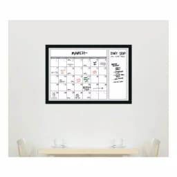 Amanti Art Grey Chevron Framed Glass Dry Erase Calendar Board, 38 x 26 in. thumbnail 6