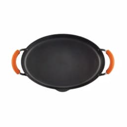 Rachael Ray 8-Quart Hard-Anodized Aluminum Nonstick Pasta Pot with Glass Lid, Orange and Gray thumbnail 4