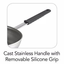 Tramontina Professional Fusion 14 in. Aluminum Nonstick Frying Pan, Satin Silver thumbnail 4